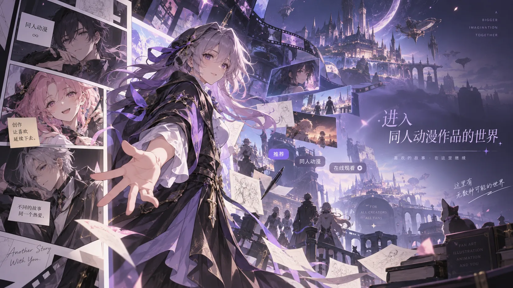 同人动漫首页作品浏览主题